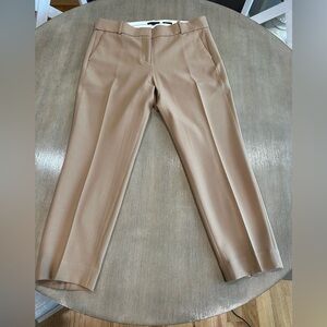 J. Crew women’s Cameron fit Classic Brown Trousers 14 EUC
